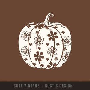Cute Floral Pumpkin Shirt, Pumpkin shirt, Floral Pumpkin, Autumn Shirt, Fall Shirt for Woman, Floral Fall Shirt, Fall Shirt, Graphic Tee afbeelding 2