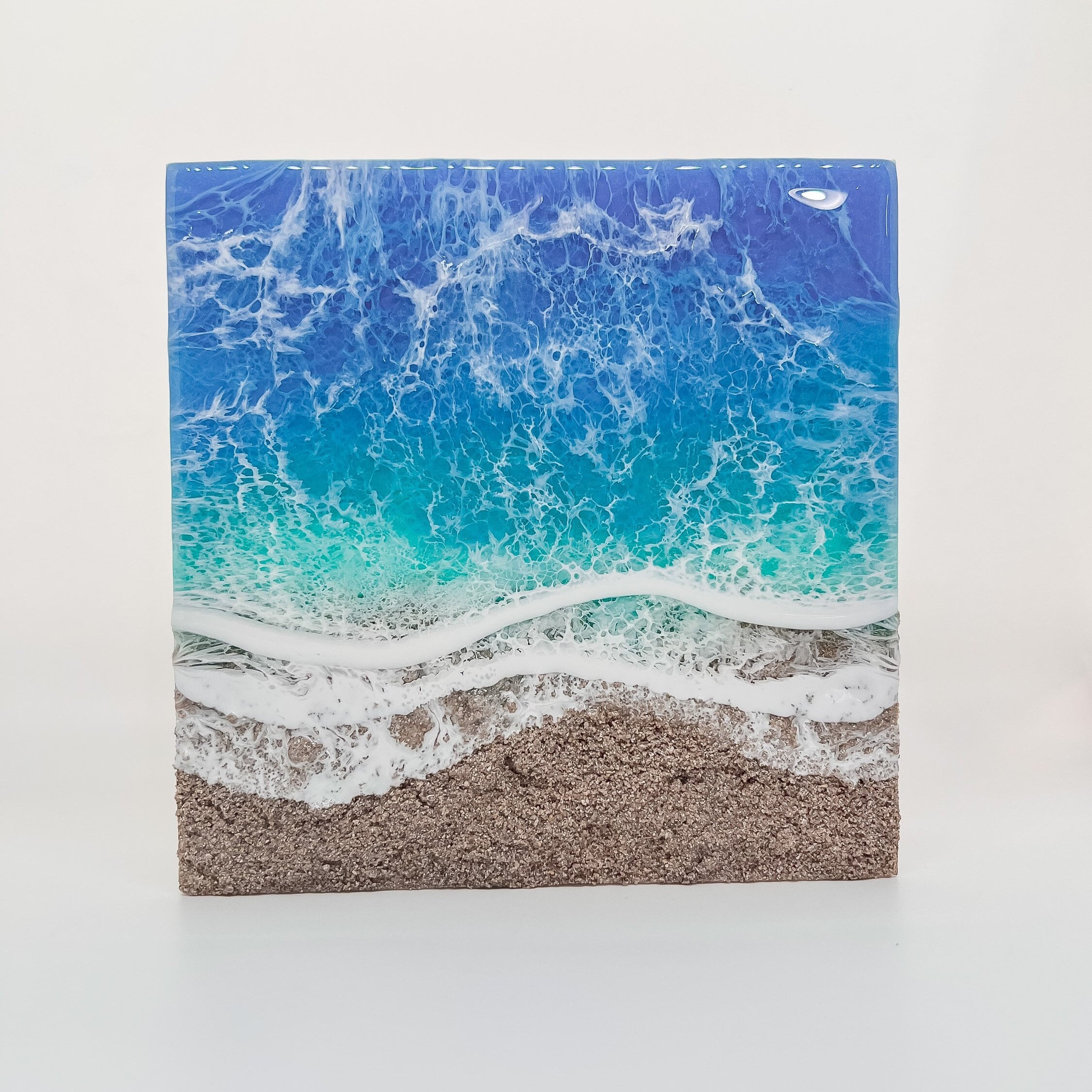 Memorial Beach Painting With Ashes Resin Ocean Art Pet - Etsy