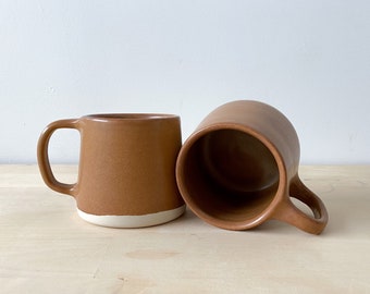 Handmade Ceramic Mug - Saddle Brown