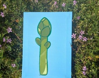 Bluey "Asparagus" acrylic canvas
