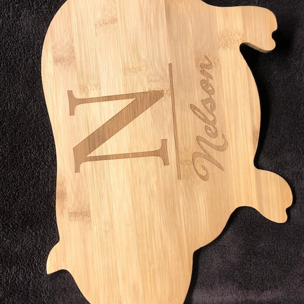 Pig Cutting Board Etsy