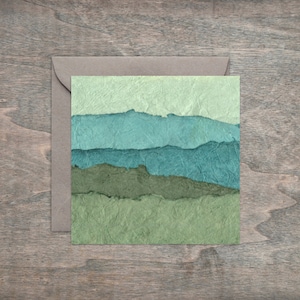 Framable groeten - Green Mountain Majesty Square 4 x 4" kunstkaart