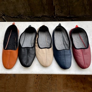 Genuine Recycling Leather Handmade Tawaf Shoes, Black Winter socks, Shoes, Slippers Islam Mest, Islamic Gift