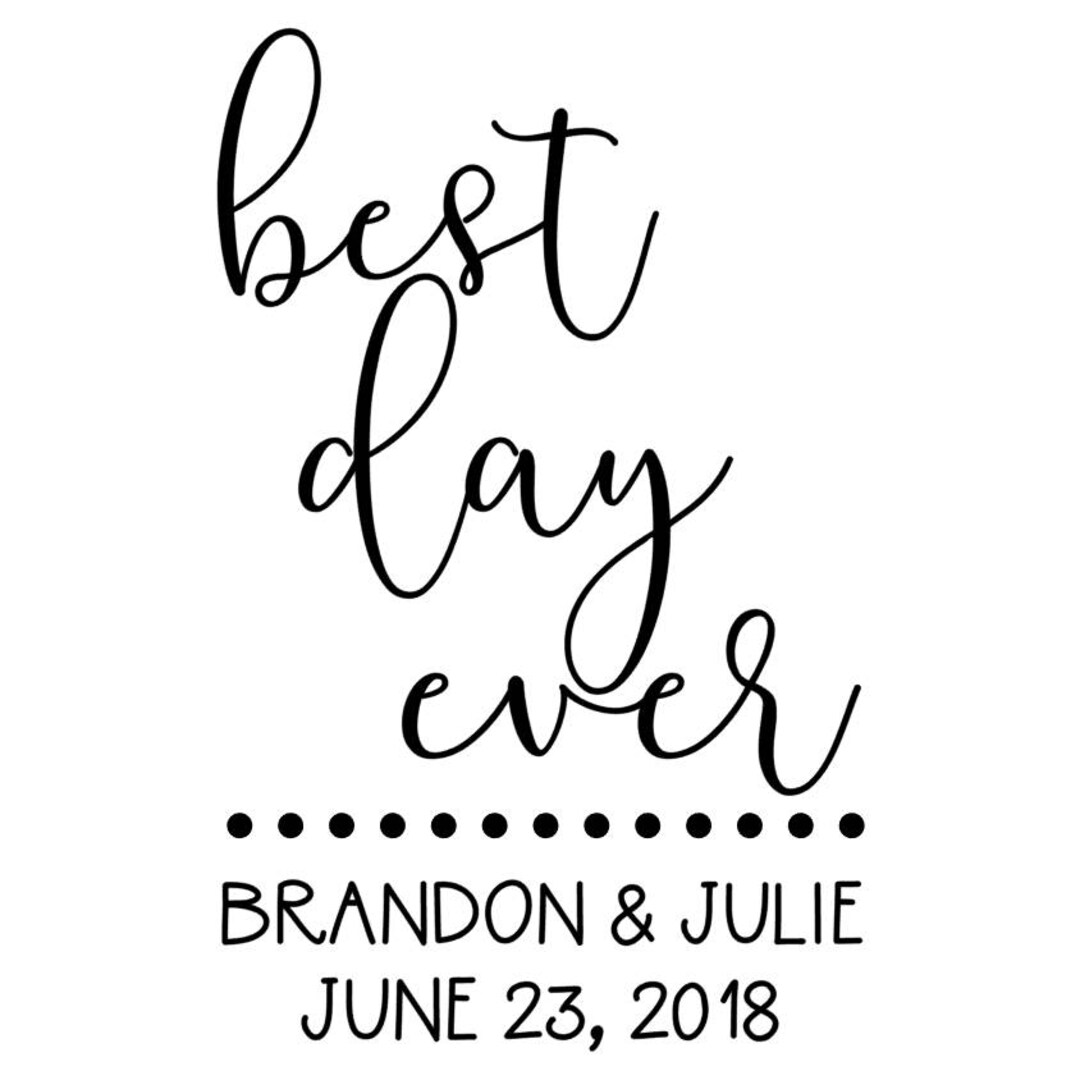 Custom Wedding Date .dxf .pdf .jpeg File - Etsy