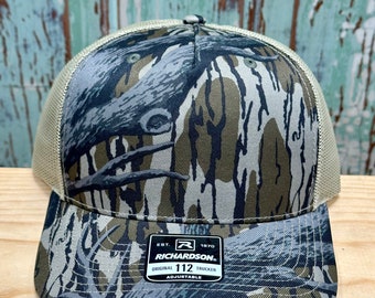 Richardson 112PFP Trucker Hat Mossy Oak Treestand Camo Blank