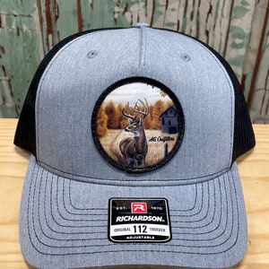Barn Buck Patch Trucker Hat Snap Back Deer