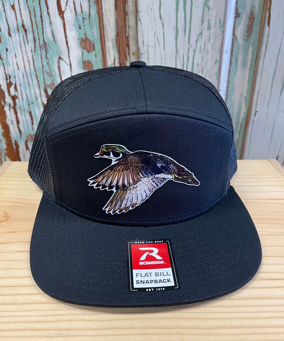 Retro Vintage Style Fowl Duck Hunter Flat Bill Richardson 168 Baseball Cap Hat Handmade | Accessories | Retro Vintage Style Fowl Duck  main image 3