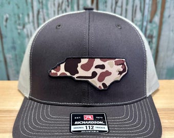 North Carolina Retro Duck Camo Patch Trucker Hat Richardson