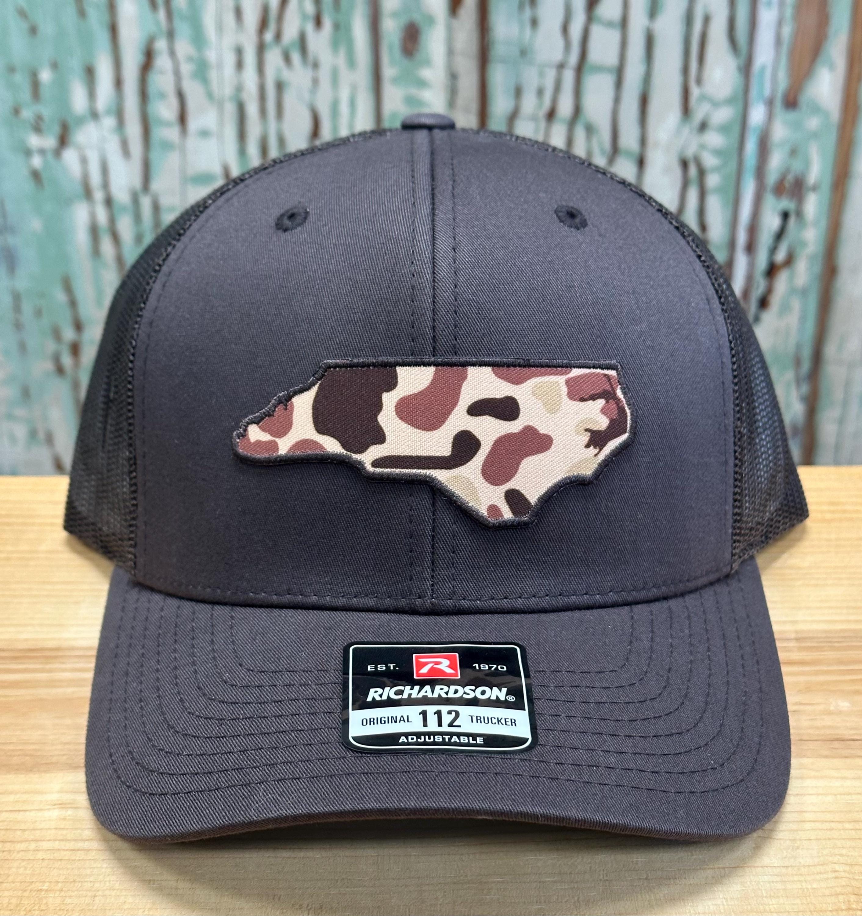 North Carolina Retro Duck Camo Patch Trucker Hat Richardson