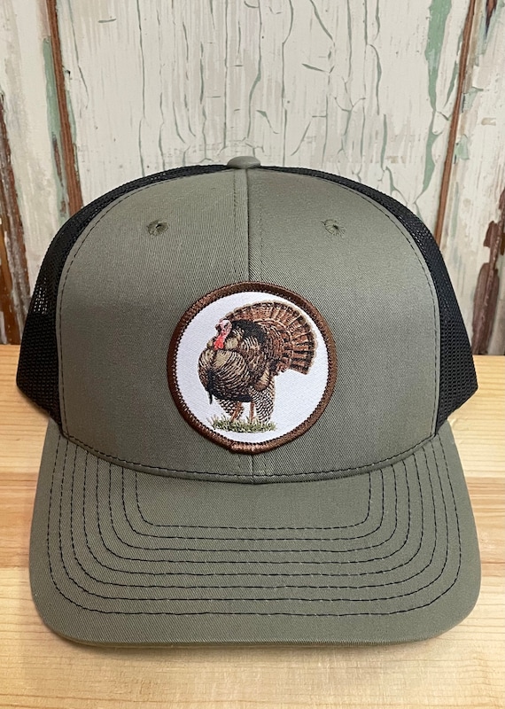 Wild Turkey Patch Trucker Hat Loden/black 
