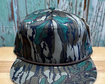 Richardson 256 Rope Hat Mossy Oak Greenleaf Camo/Brown Rope Blank