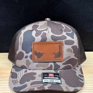 Turkey Hunter Leather Patch Trucker Hat Richardson 112