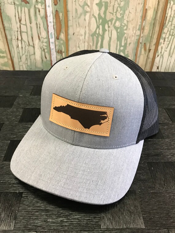 nc leather patch hat