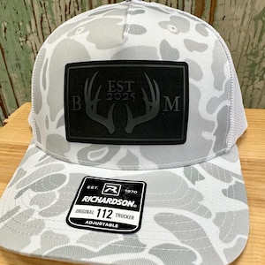 Wedding Hats,  Deer Antlers Groom Hat, Groomsman Hats, Custom Wedding Party Hats, Best Man, Initials, Wedding Hat