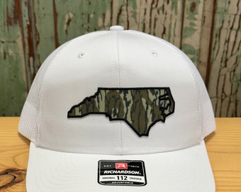North Carolina Bottomland Camo Patch Trucker Hat Richardson