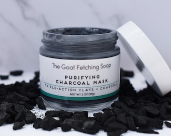 Purifying Charcoal Mask: Cleansing & Hydrating Clay Mask | Natural Vegan Skincare
