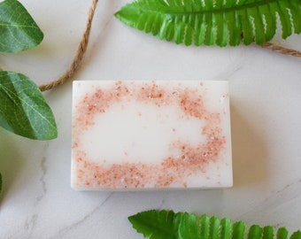 Pink Mimosa Soap, Goatmilk Soap, Sea Salt Soap, Handmade Soap, All Natural Soap, Homemade Soap, Artisan Soap, Pink Himalayan Sea Salt Soap