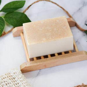Pure Oatmeal 5 oz: Gentle Exfoliating & Moisturizing Facial Bar | Unscented Natural Handmade Face Soap