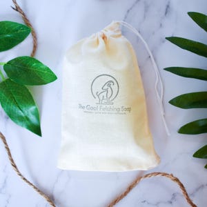 Marigold Coco: Coconut Soap | Moisturizing Hand Bar | Handmade Natural Floral Soap Reusable Muslin Bag