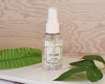 Cute Cumber, Facial Toner, Face Mist, Cucumber Skincare, Handmade Toner, All Natural Toner, Vegan Toner, Sensitive Skin