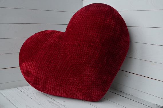 oversized heart pillow