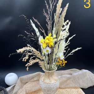 Mini Dried Flower Bouquet – Wedding Centerpieces, Rustic Table Decor, Small Dried Bunches for Home, Bridal Shower, Boho Wedding Decor