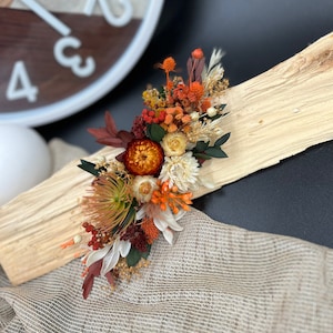 Terracotta Orange Hair Comb Wedding: Bridal Hair Vine with Helichrysum. Natural Dried Flowers Hair Piece for Bride. Flower Hair Accessories.