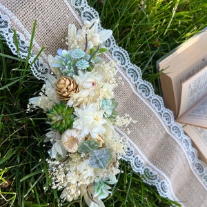 Turquoise hair clip, succulent comb, wedding hair comb Woodland blue flower comb, light teal hair comb