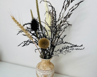 Encantador mini ramo de flores secas - Decoración rústica natural del hogar - Regalo para ella - Centro de mesa de boda