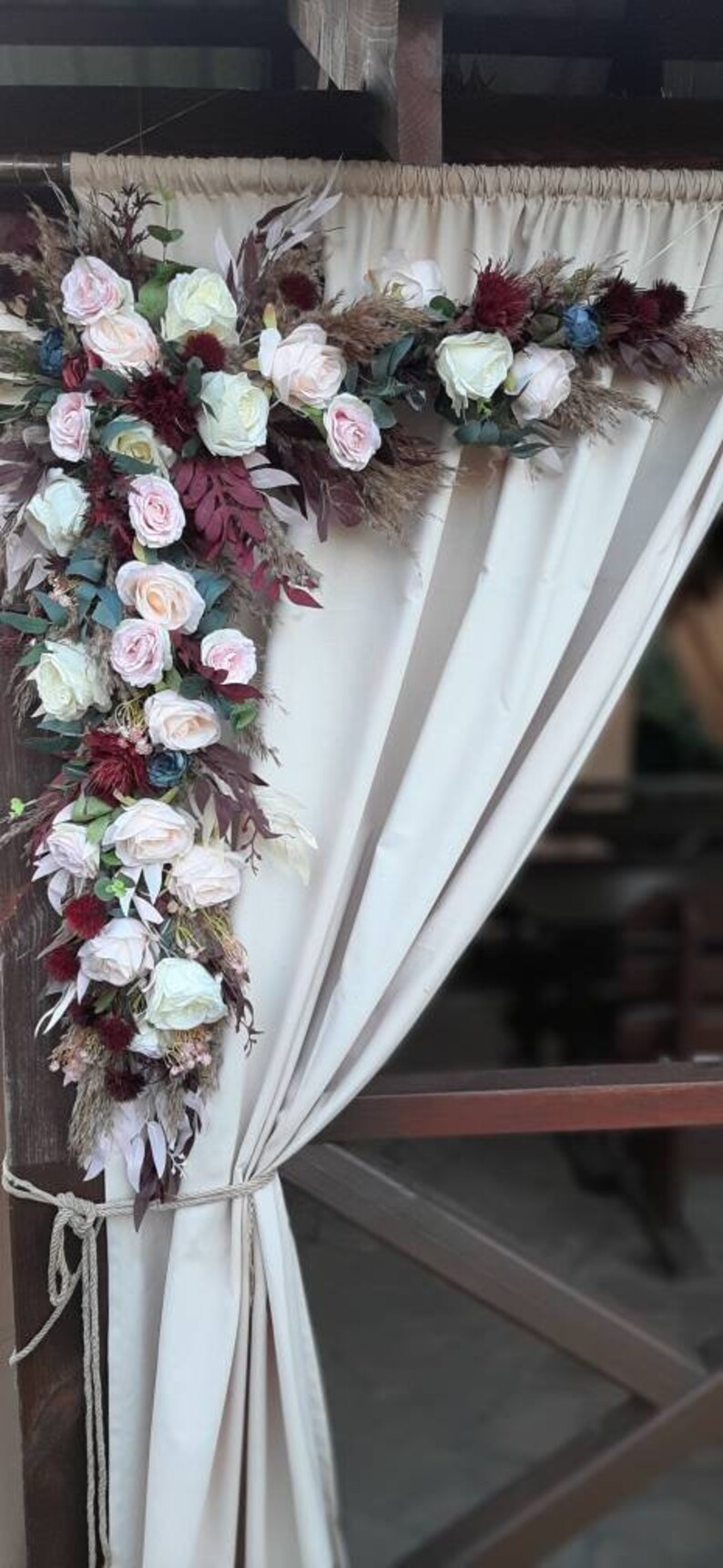 Boho Flower Arch Boho Flower Swag Floral Arch Wedding Arch Etsy