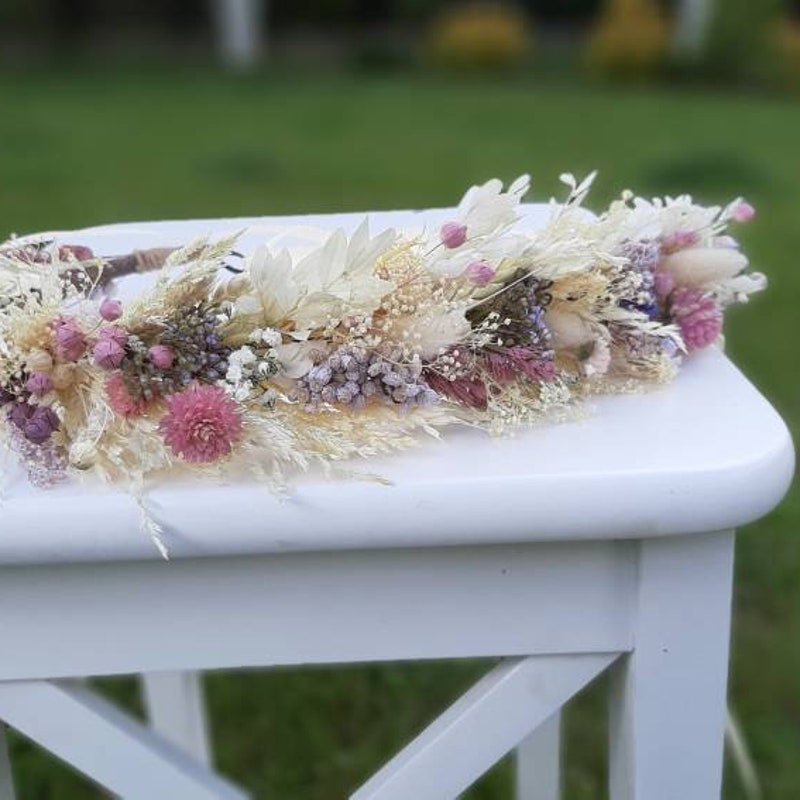 Floral Crown Wedding Etsy