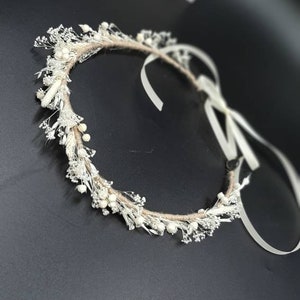 Dried Flower Crown, Newborn Crown, Flower Crown Halo, Baby Flower Crown, Dried Floral Halo, Flower Girl Crown, Boho Flower Crown, Bridal