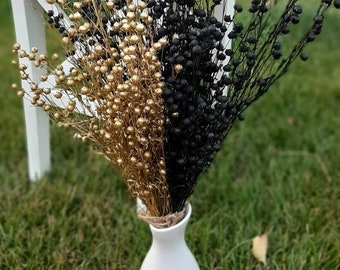 Black gold dried bouquet Gothic black bouquet, Halloween bouquet, Dried flower, Rustic bouquet, Black gold gothic bouquet, Boho bouquet