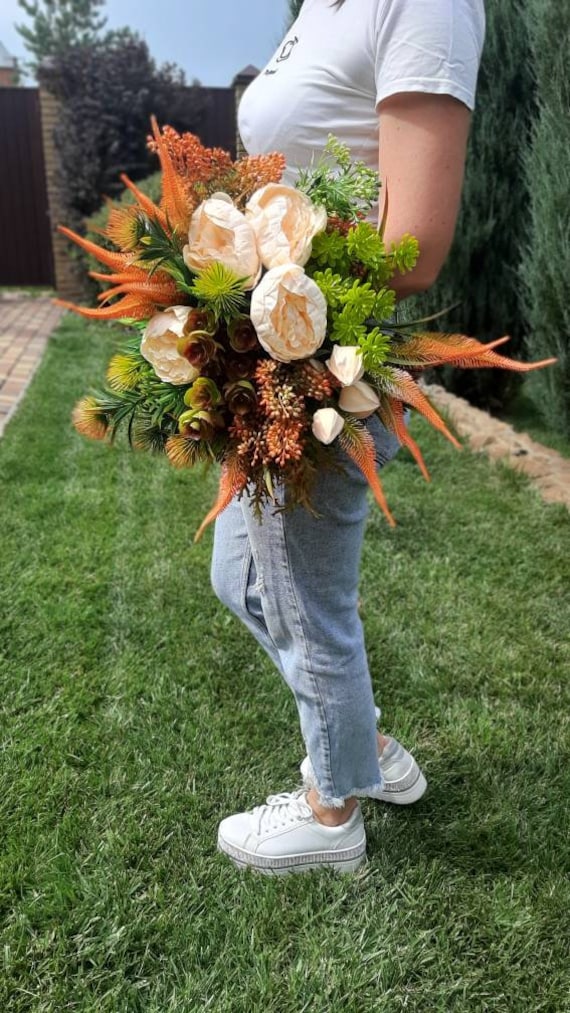 Boho Succulent Bridal Bouquet