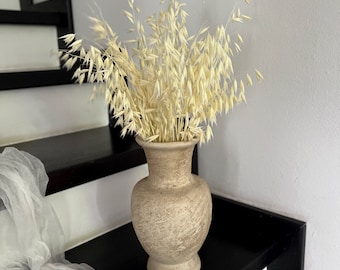 Avena seca Racimo natural - Flores secas Boho Decoración de la boda Decoración rústica del hogar Avena Hierba seca / Flores secas / Decoración rústica del hogar Tallos de avena