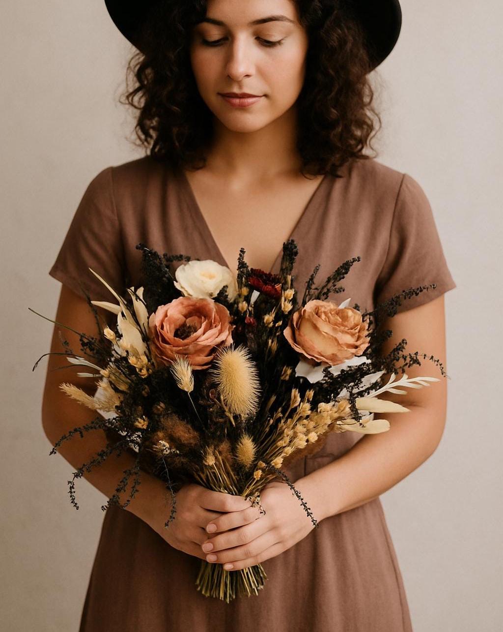 Terracotta Dried Flower Bouquet