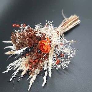 Thanksgiving Dried Flower Bouquets, Small Fall Table Decor, Mini Dried Floral Arrangements, Place Setting Gift, Vase Flowers, Rustic Wedding