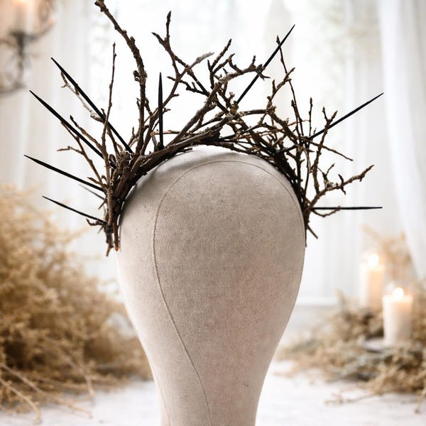 Gothic Branch Crown Head Wreath