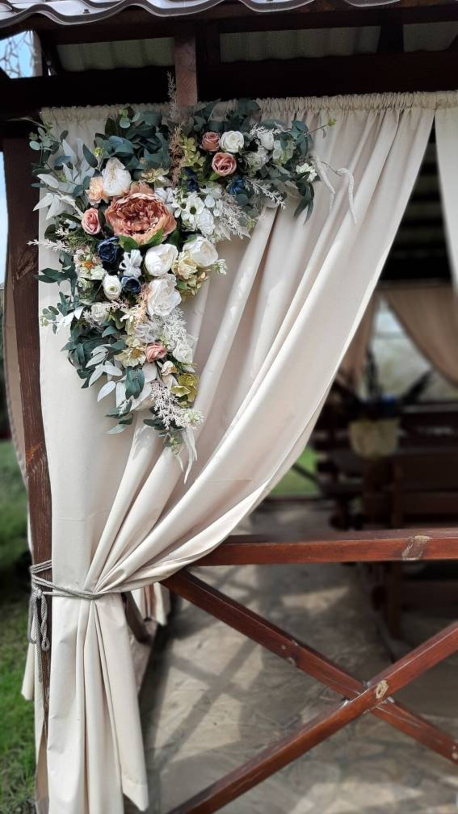 Boho Flower Arch Boho Flower Swag Floral Arch Wedding Arch Etsy