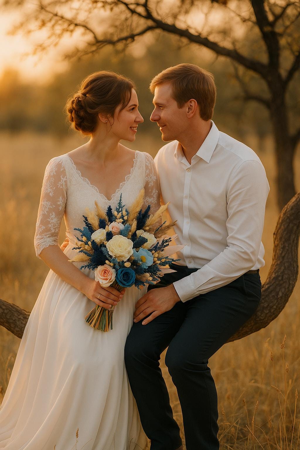 Dried Flower Bridal Bouquet
