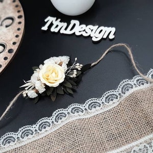 Eucalyptus corsage, Eucalyptus boutonniere, Corsage and boutonnière set, boutonnières for men, white corsage wristlet, dried flower bracelet