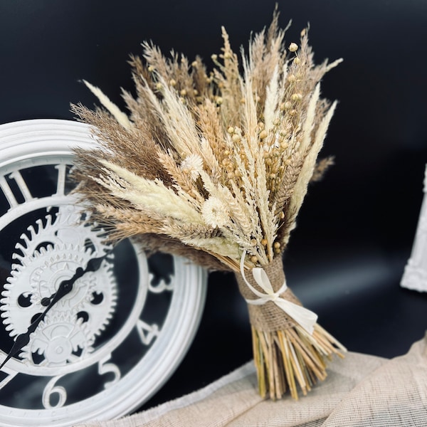 Harvest Delight Bouquet l Natural Elegance Bouquet l Whimsical Wheatgrass Bouquet/ Vintage Wildflower Bouquet/ Rustic Wheat Sheaf