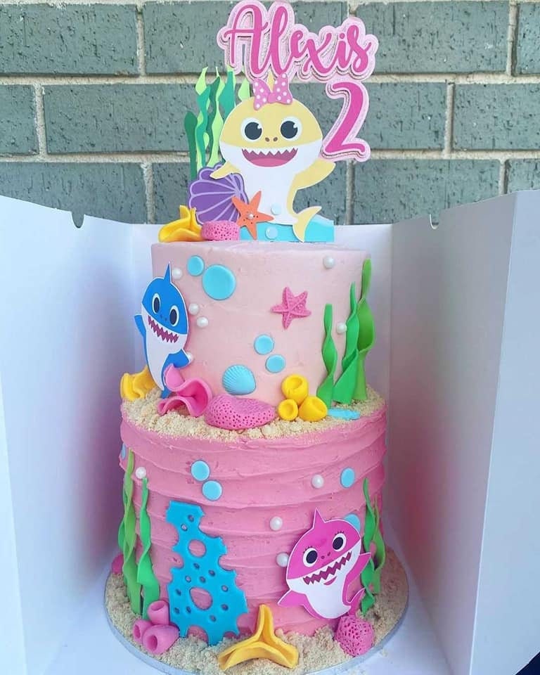 Shark Cake Topper Personalised 4 Baby Shark Mini Cutouts Pink Or Blue Shark Cake Topper Personalised 4 Baby Shark Mini Cutouts Pink Or Blue