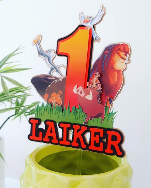 Personalised Lion king cake topper | Etsy