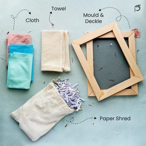DIY A5 Papermaking Kit: Wooden Mould & Deckle for Handmade Paper