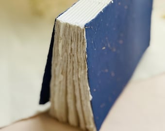 Handmade Deckle Edge Art Book, Handmade paper Notebook – for artists and writers
