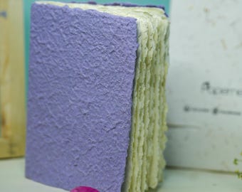 Handmade Deckle Edge Paper Art Book | Cotton Papers| artist books