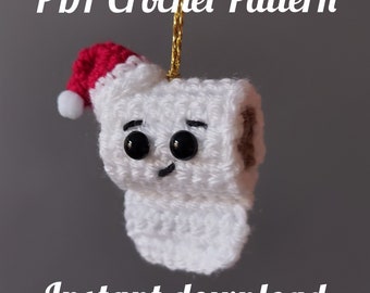 Larry Lockdown Loo Roll Christmas Tree Decoration PDF Crochet Pattern Download Christmas 2020