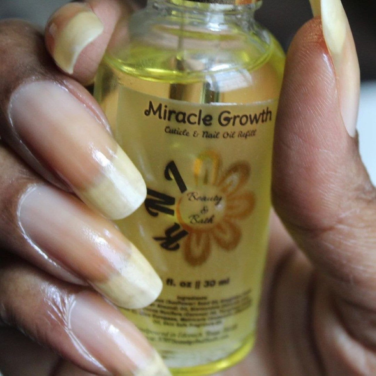 Miracle Refill Miracle GrowTH Cuticle & Nail Oil 1 oz Dropper Bottle 30…