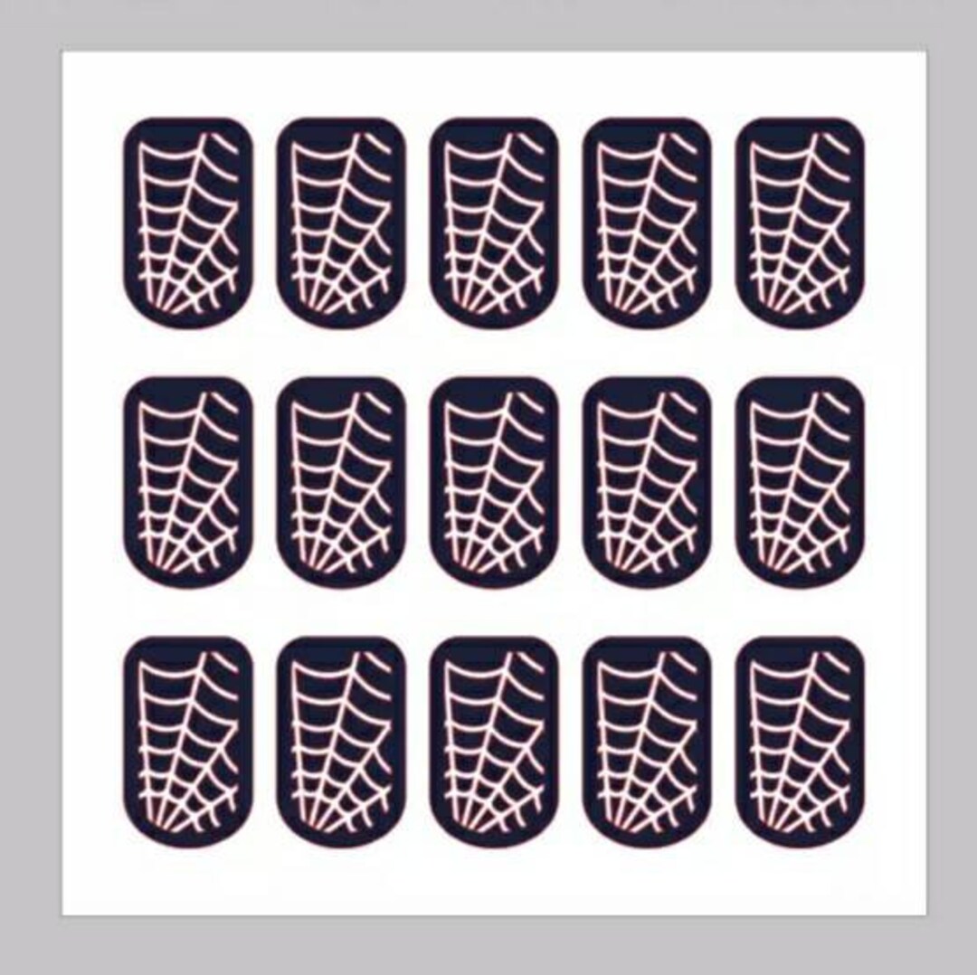Spiderweb | Nail Art Sticker Vinyl Decal - Etsy